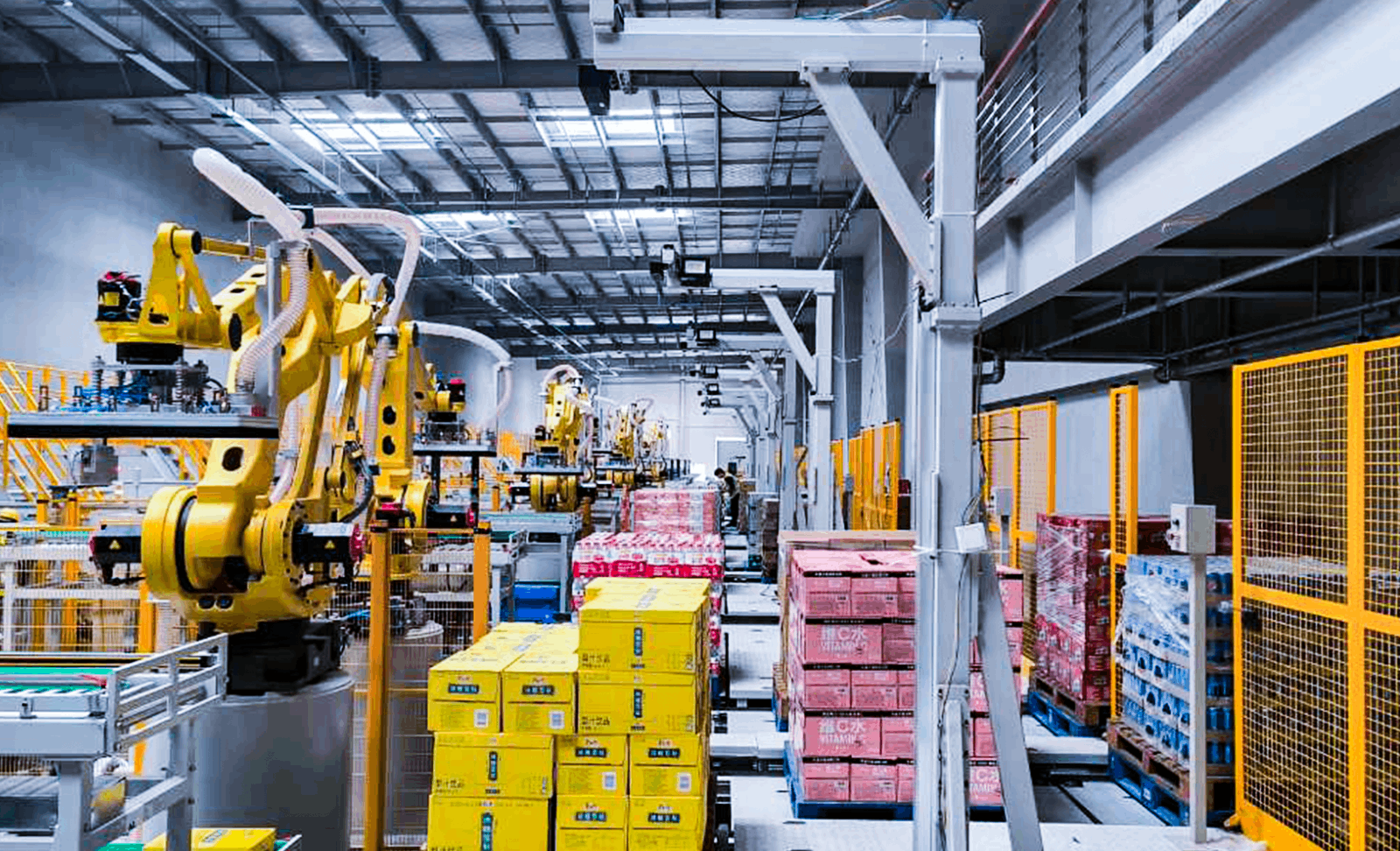 AI視覺引導紙箱/膜包拆垛 | 某大型食品企業