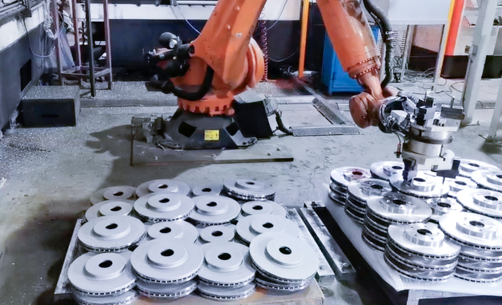 AI視覺引導剎車盤抓取上料 | 某大型汽車零部件廠