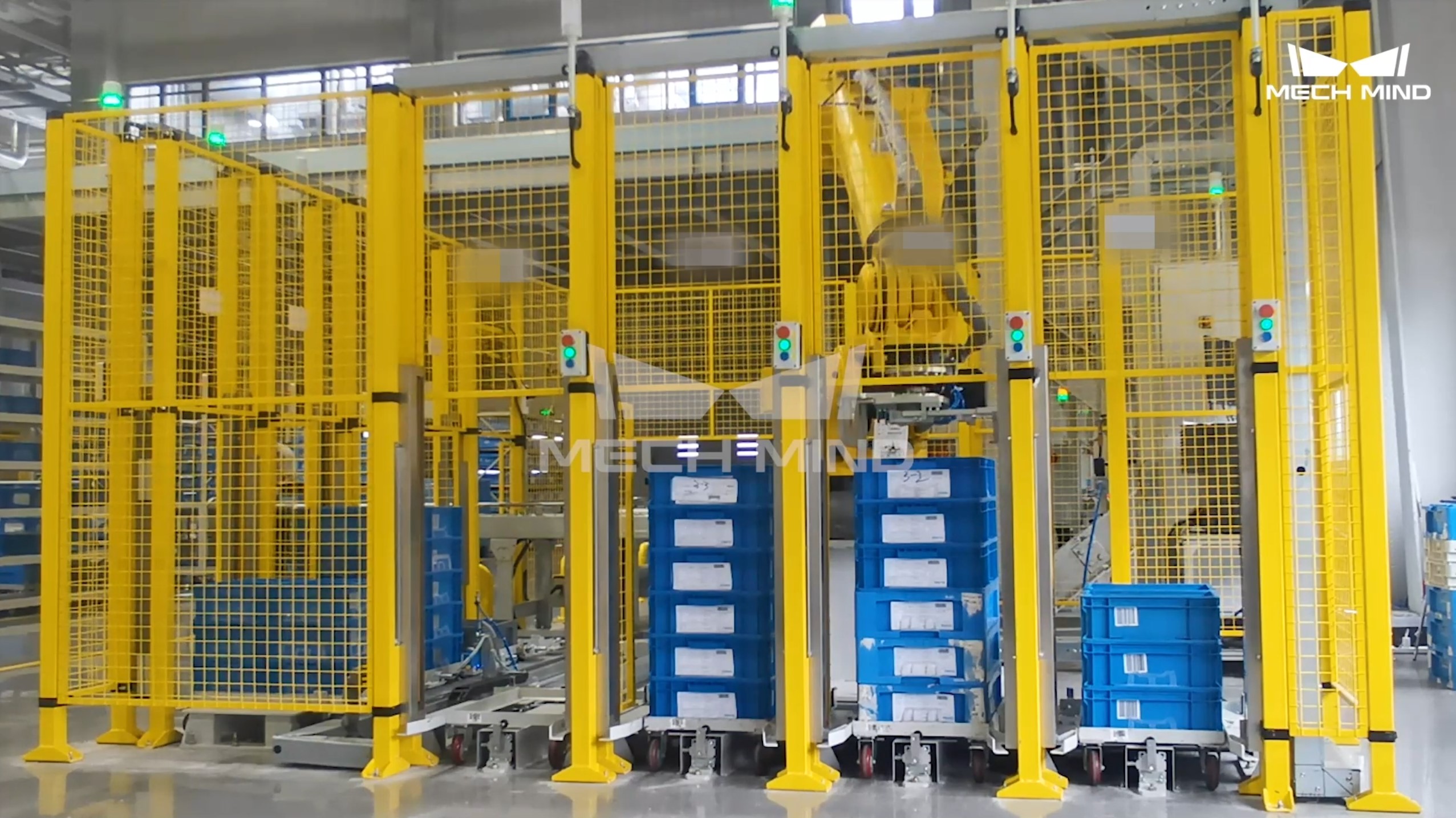 某大型自動化公司-3D視覺引導(dǎo)周轉(zhuǎn)箱拆垛