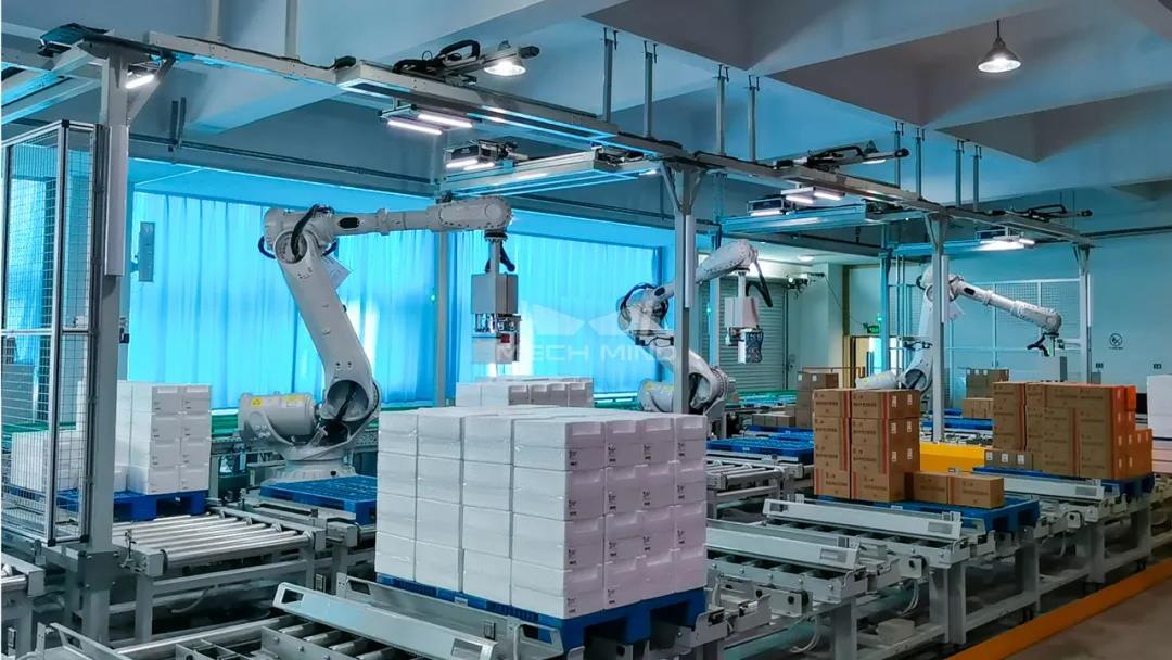 梅卡曼德案例集錦 | 物流行業視覺引導拆碼垛應用