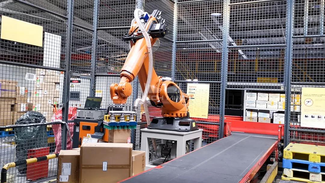 梅卡曼德案例集錦 | 物流行業視覺引導拆碼垛應用