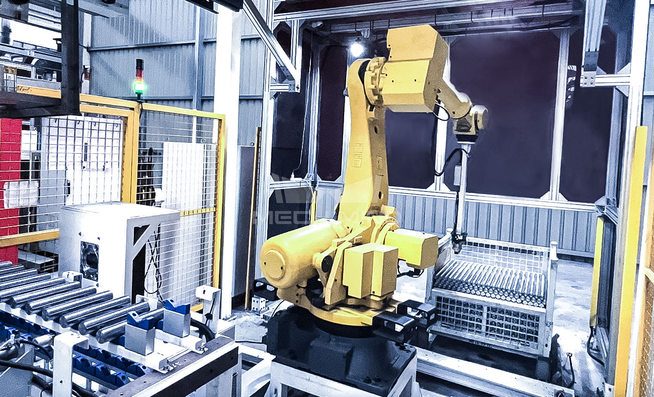 AI視覺引導輪軸鋼棒上料 I 某大型工程機械廠